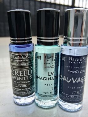 3x Have a Scent Pure Fragrance Roll-On Bundle 4 Men - 12ml Roll-On